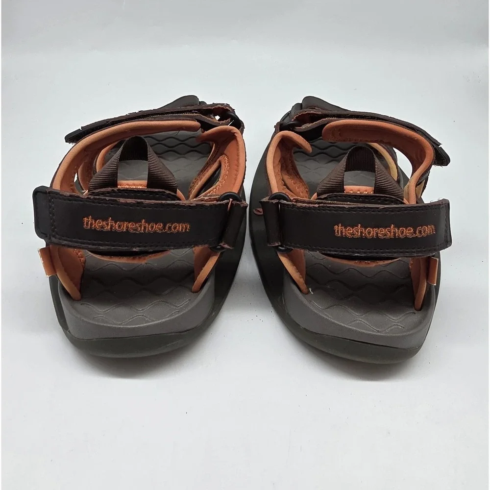 THE SHORE SHOE‎ TSS Men Women Brown orange Stability Sandals SZ M9 W11 beach